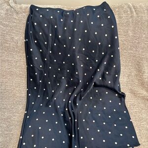 Old Navy Dark Blue Skirt with White Dots